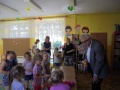 Burmistrz z wizytą u przedszkolaków