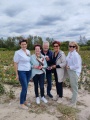 Para prezydencka na różanej plantacji 